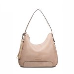 Elegantná dámska crossbody kabelka béžová